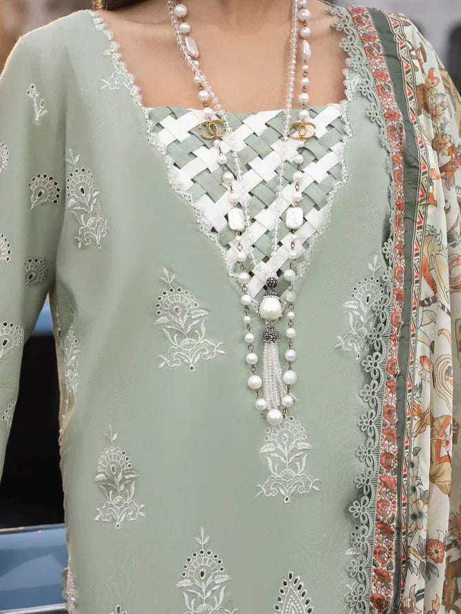 Faiza Faisal | Maya Luxury Lawn | Elena - Aqsa Fabrics