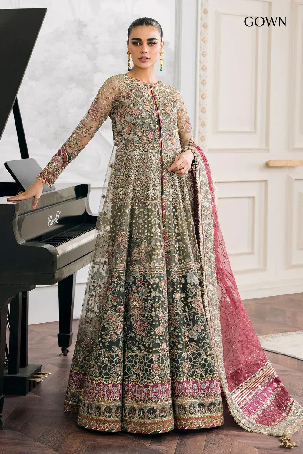 Baroque | Chantelle Embroidered Collection 2024 | CH12-02 - Aqsa Fabrics