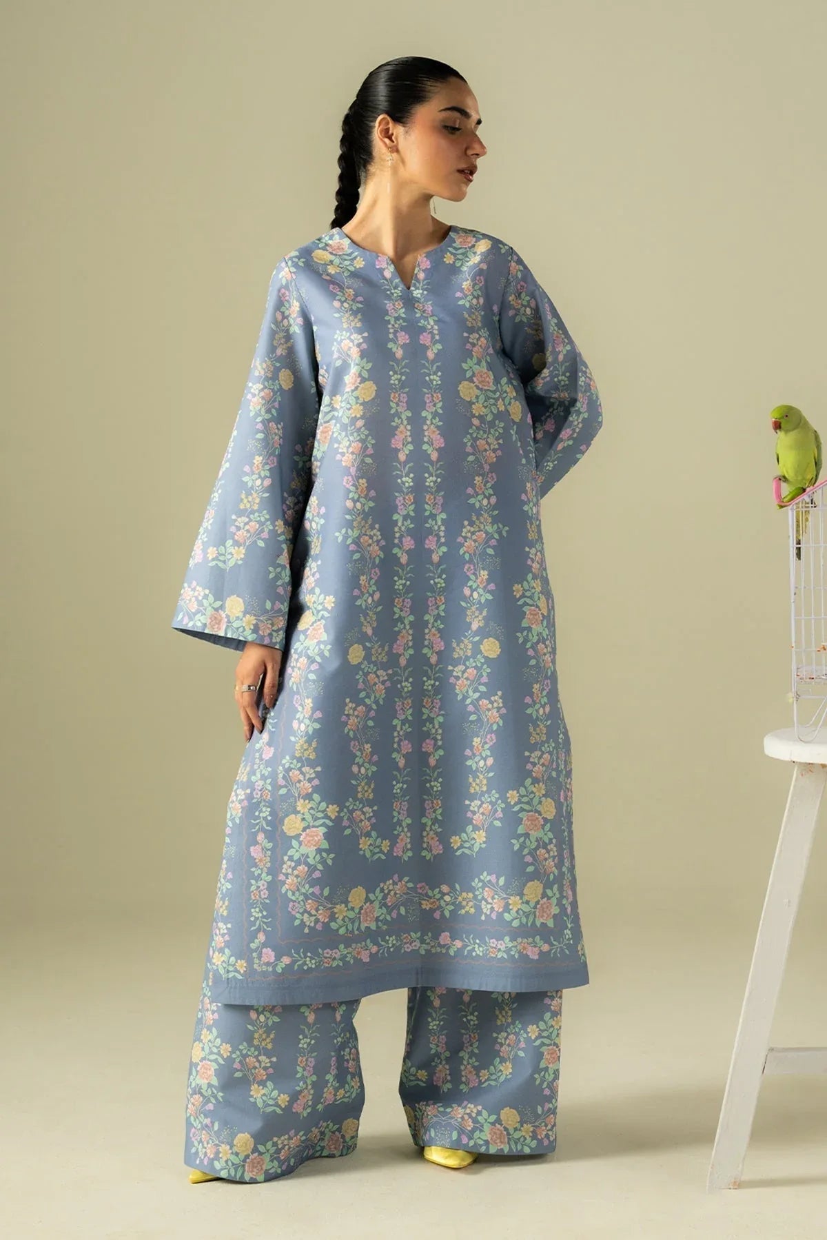 Afrozeh | Coords 25 | Dappled - Aqsa Fabrics