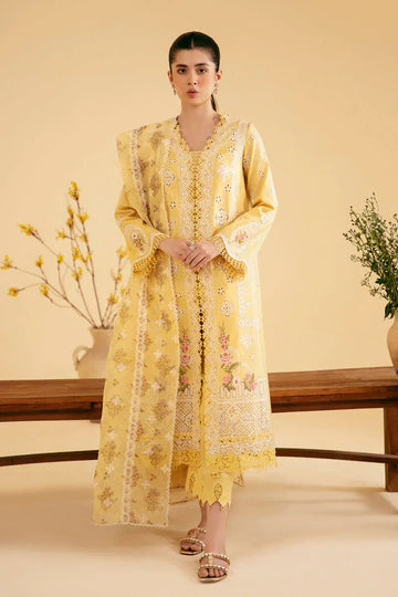 Qalamkar | Qlinekari Luxury Lawn | SQ-12 ZHAIN - Aqsa Fabrics