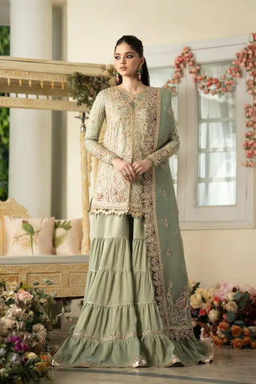 Qalamkar | Dilnaz Wedding Formals | DN-06 FARIZA - Aqsa Fabrics