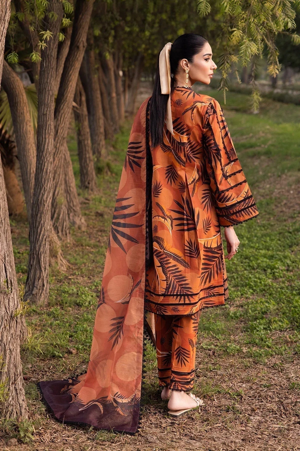 Alizeh | Sheen Lawn Prints 24 | MARIGOLD - Aqsa Fabrics