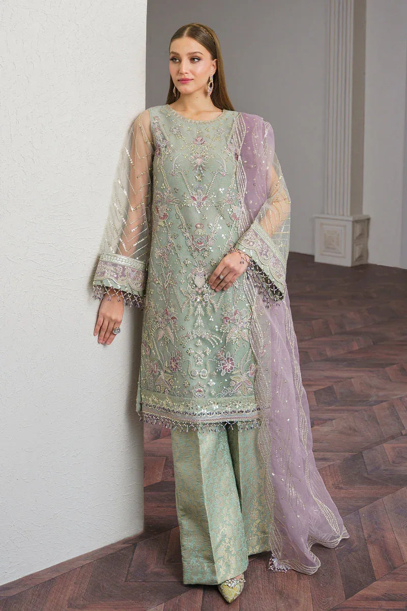Baroque | Luxury Pret 24 | NET UF-515 - Aqsa Fabrics