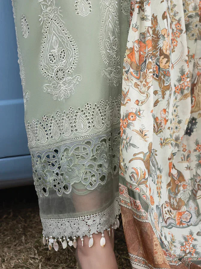 Faiza Faisal | Maya Luxury Lawn | Elena - Aqsa Fabrics