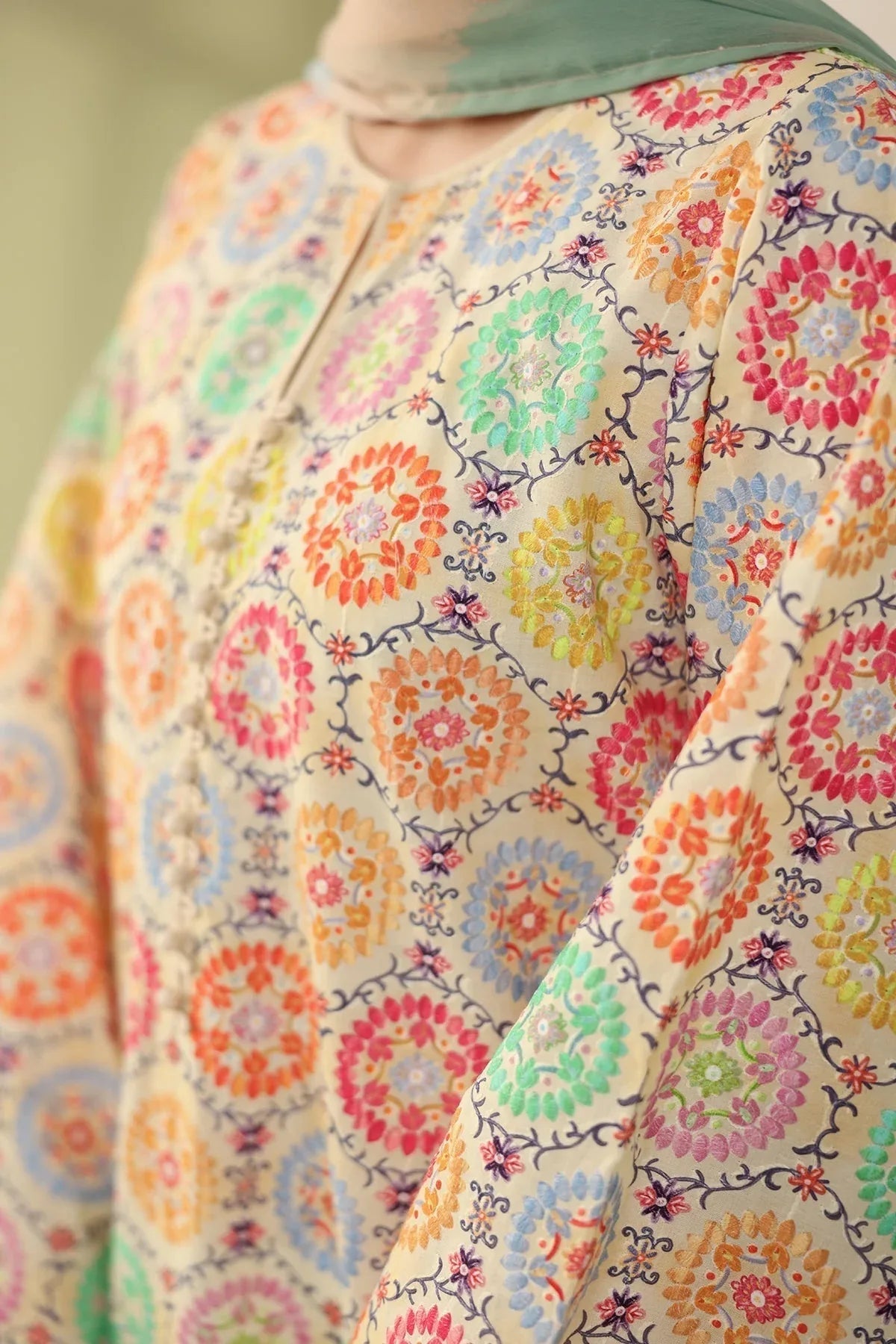 Baroque | Eid Printique | EMBROIDERED PRINTED LAWN UF-4178 - Aqsa Fabrics