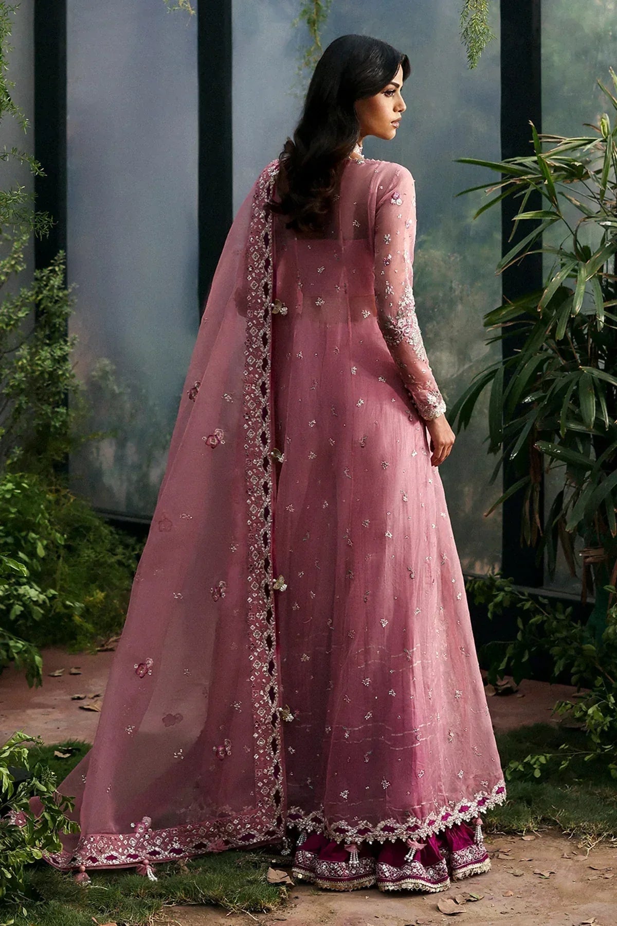 Afrozeh | La Fuchsia 25 | Seraira - Aqsa Fabrics
