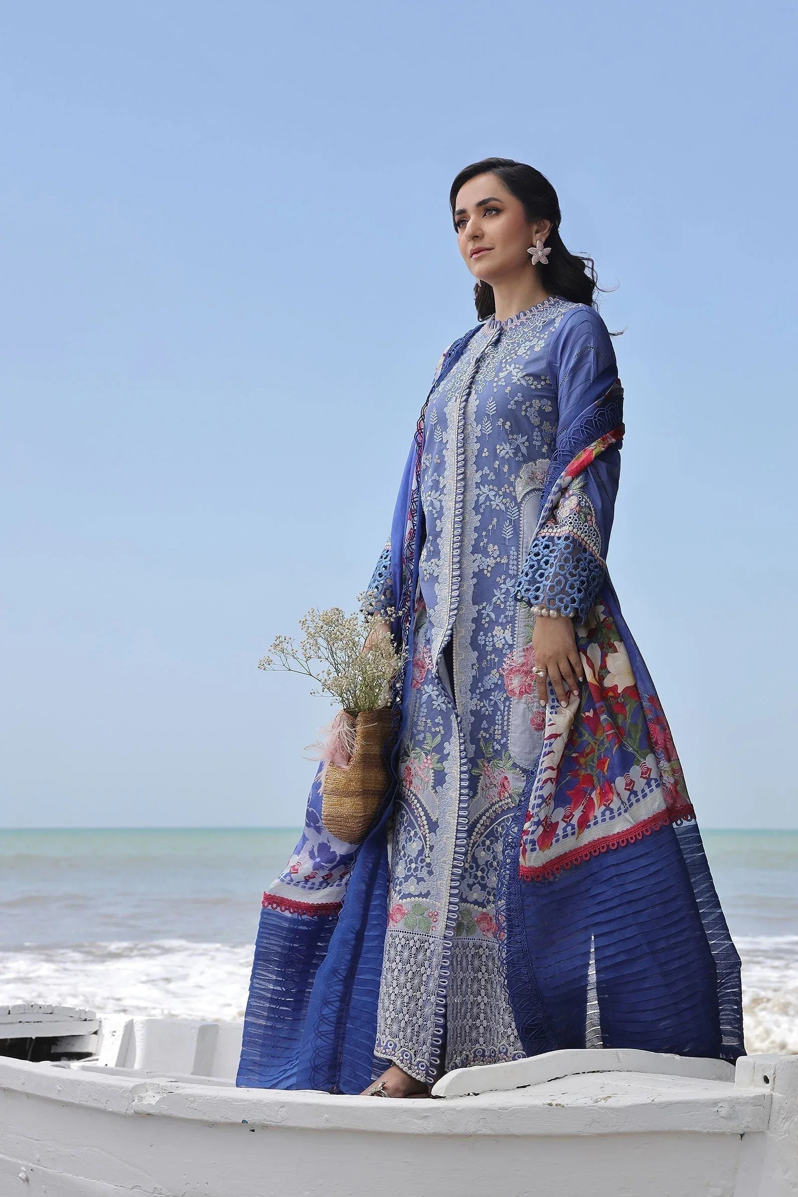 Maryam Hussain | Luxury Lawn 24 | AYRA - Aqsa Fabrics