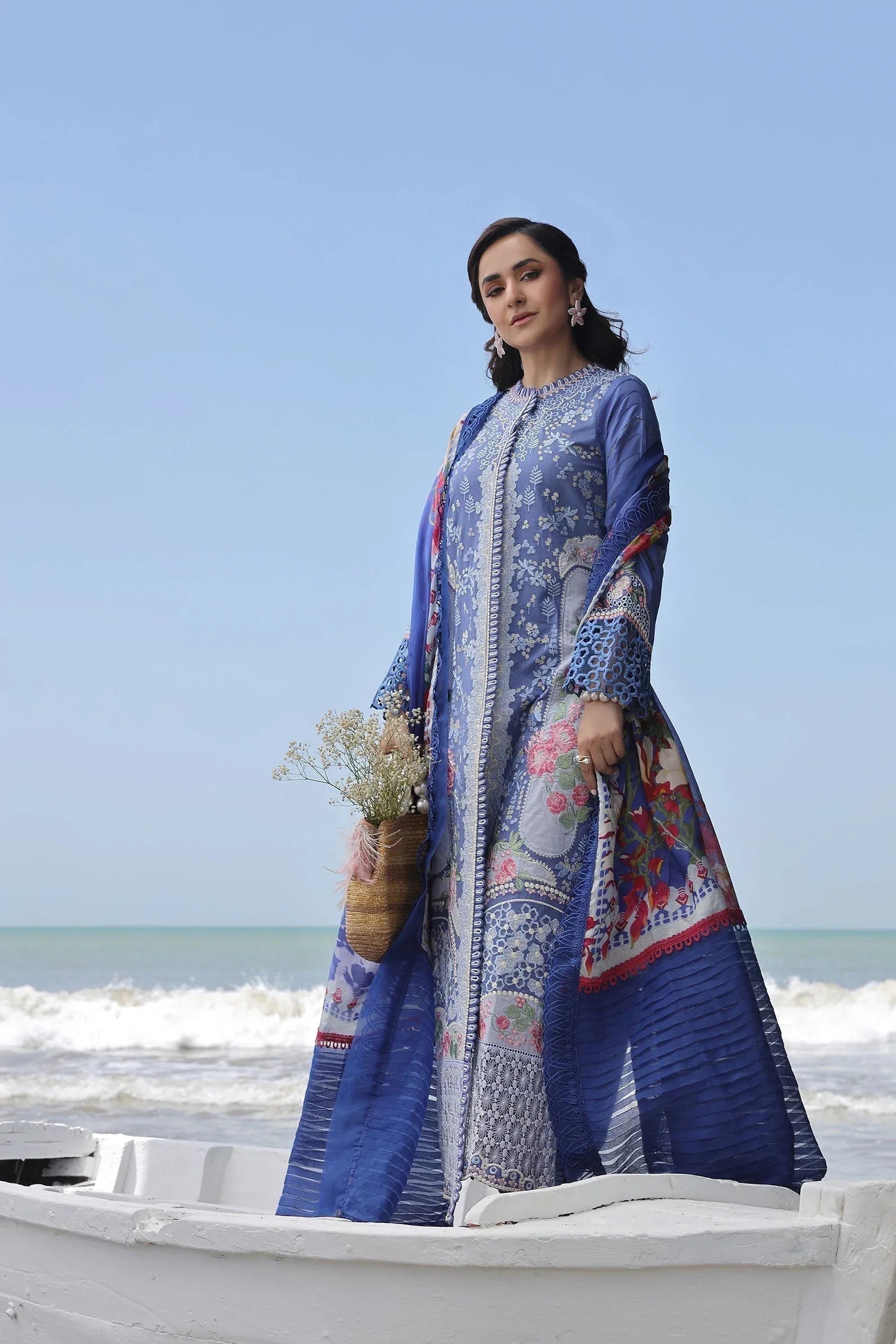Maryam Hussain | Luxury Lawn 24 | AYRA - Aqsa Fabrics