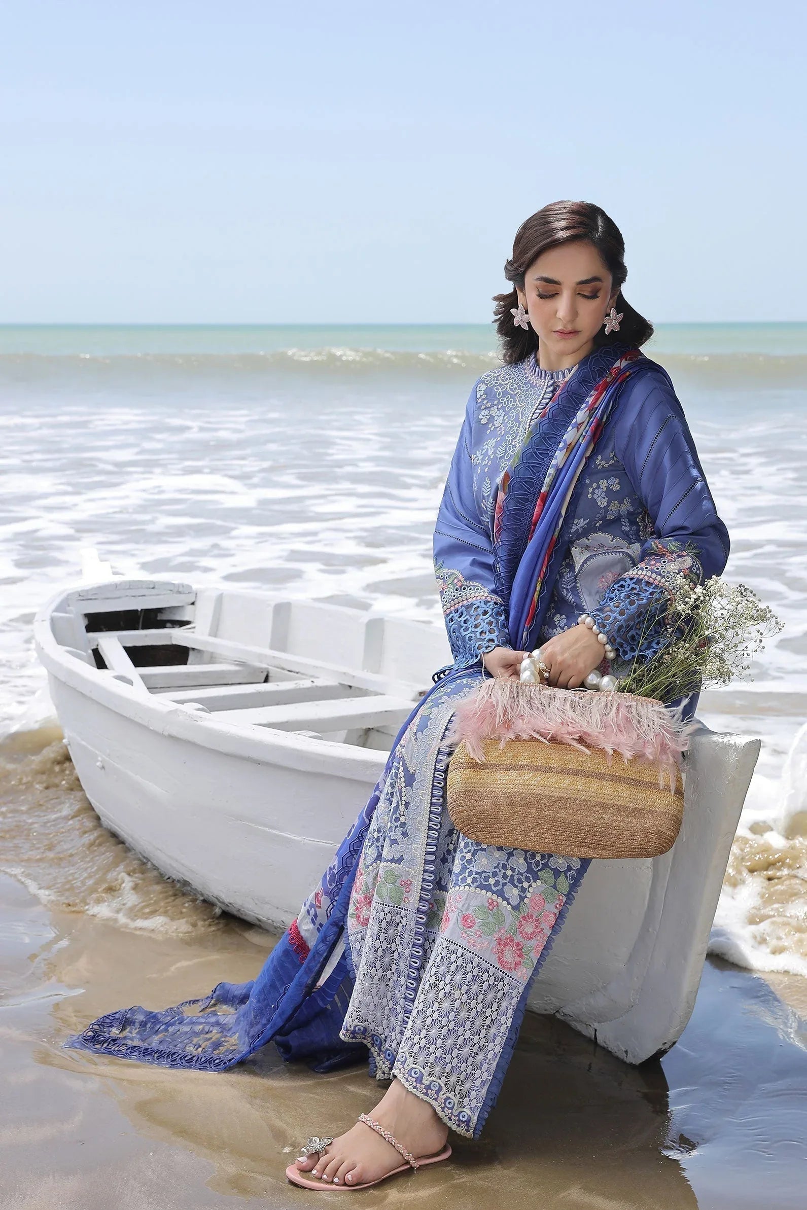 Maryam Hussain | Luxury Lawn 24 | AYRA - Aqsa Fabrics