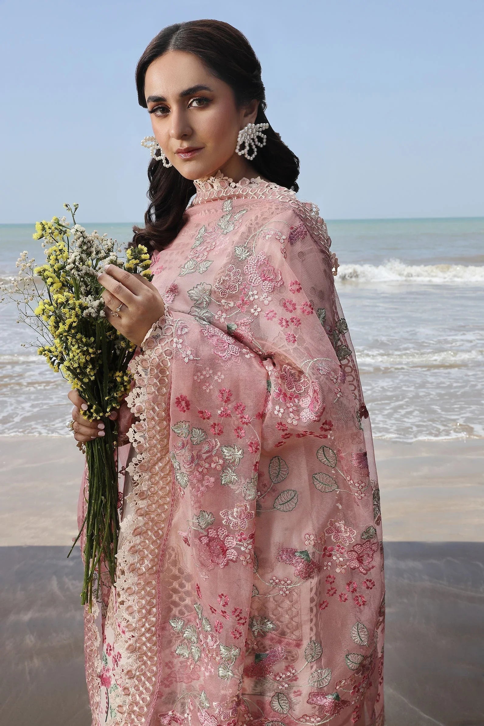 Maryam Hussain | Luxury Lawn 24 | MAYA - Aqsa Fabrics
