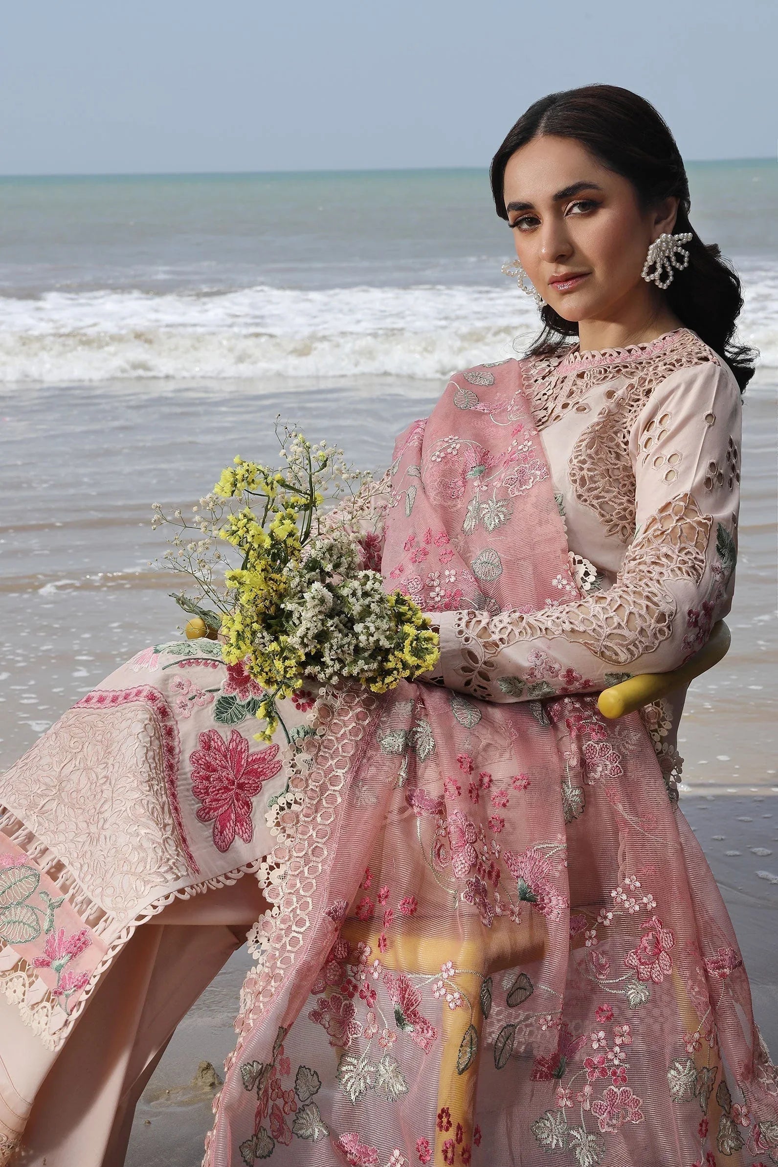 Maryam Hussain | Luxury Lawn 24 | MAYA - Aqsa Fabrics