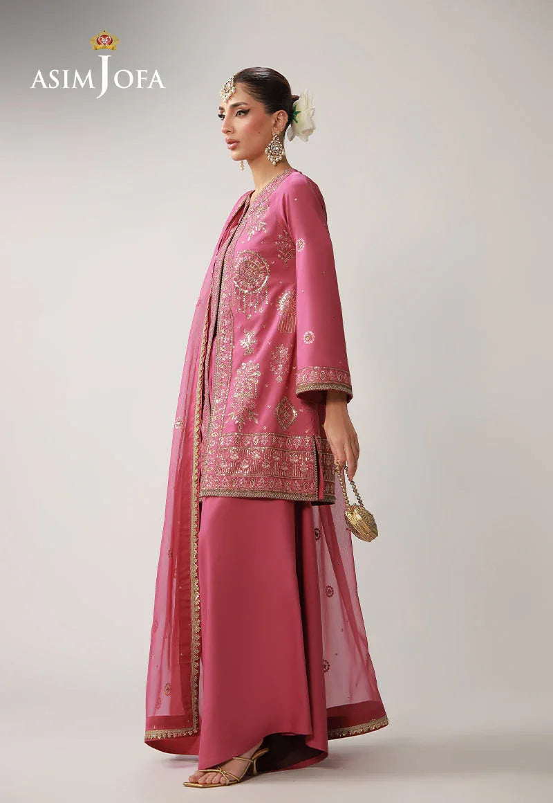 AJULO-10 Embroidered Boski Silk Unstitched 3 Pcs