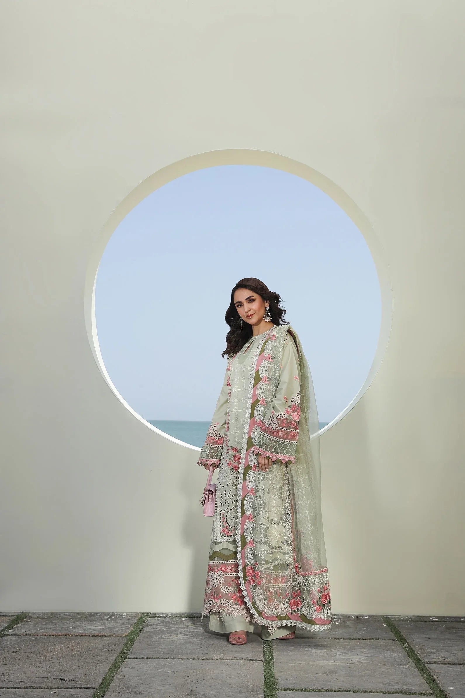 Maryam Hussain | Luxury Lawn 24 | HAVANA - Aqsa Fabrics