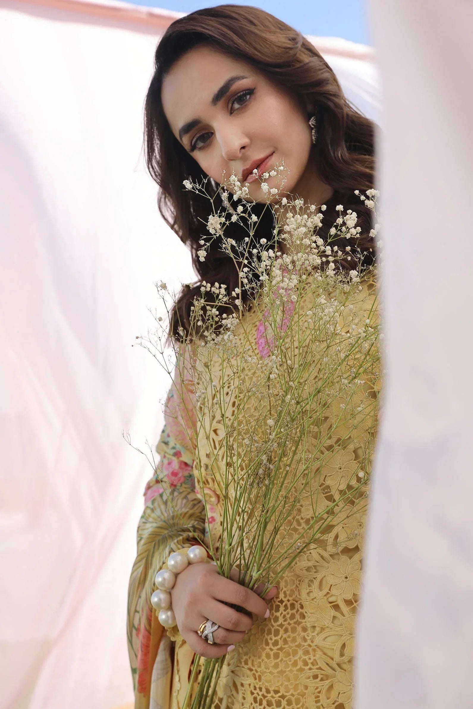Maryam Hussain | Luxury Lawn 24 | TROPICA - Aqsa Fabrics