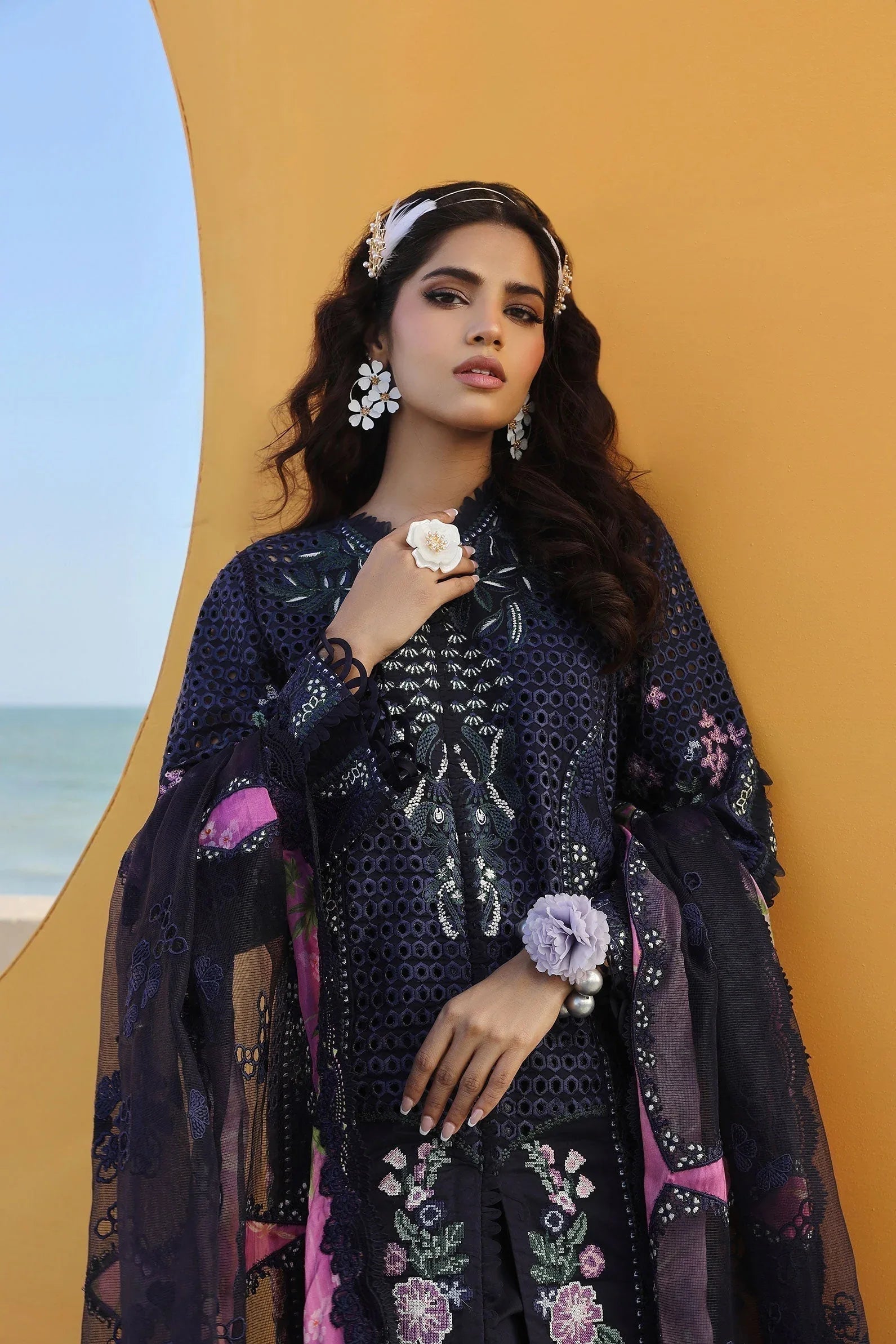 Maryam Hussain | Luxury Lawn 24 | ZOYA - Aqsa Fabrics