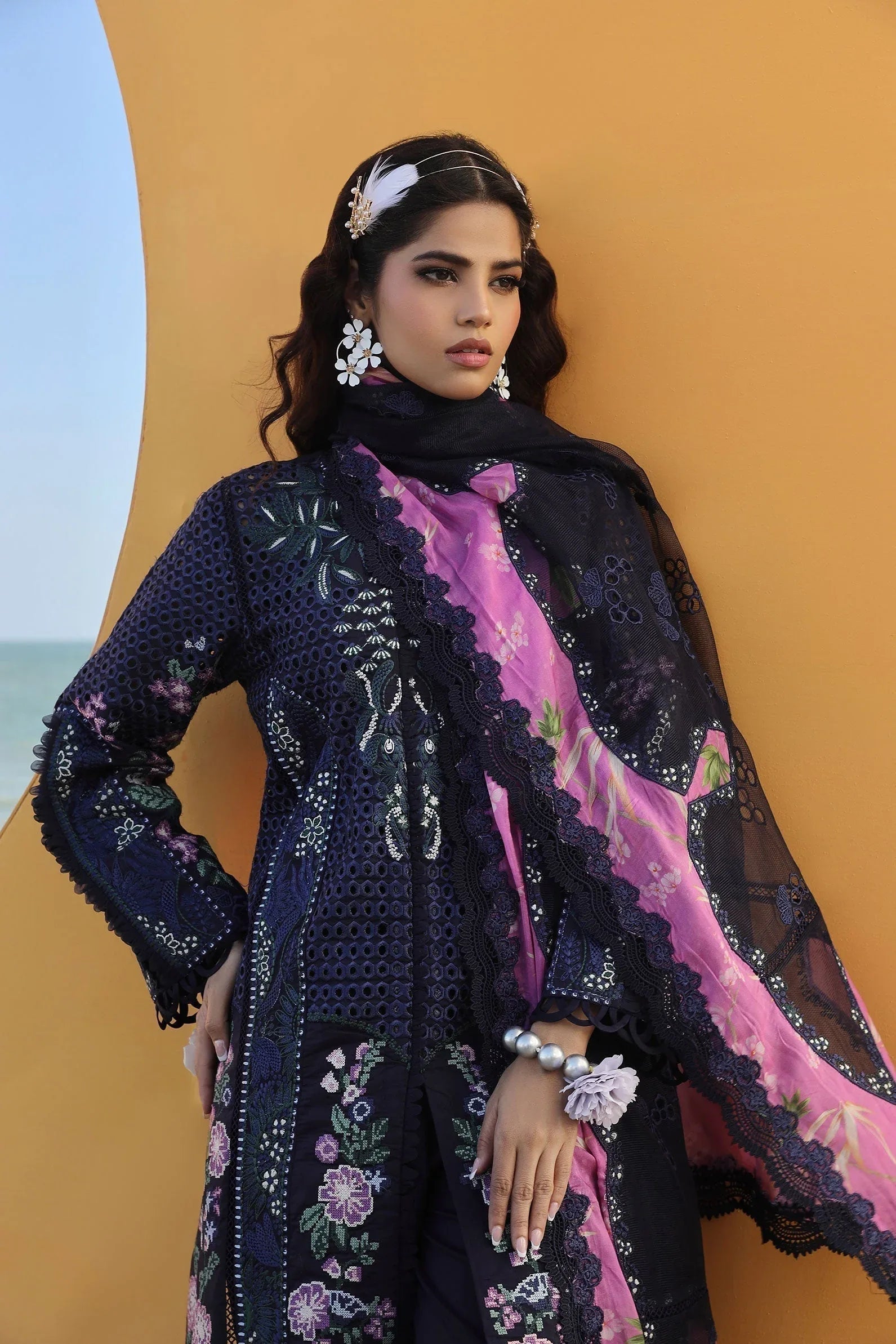 Maryam Hussain | Luxury Lawn 24 | ZOYA - Aqsa Fabrics