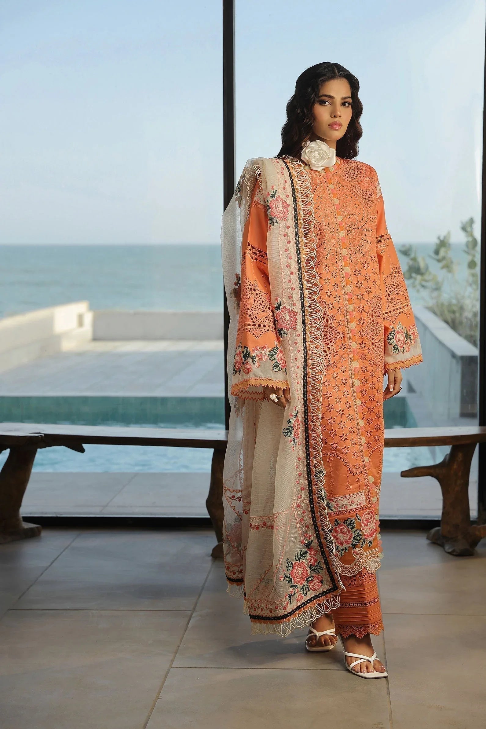 Maryam Hussain | Luxury Lawn 24 | XURI - Aqsa Fabrics
