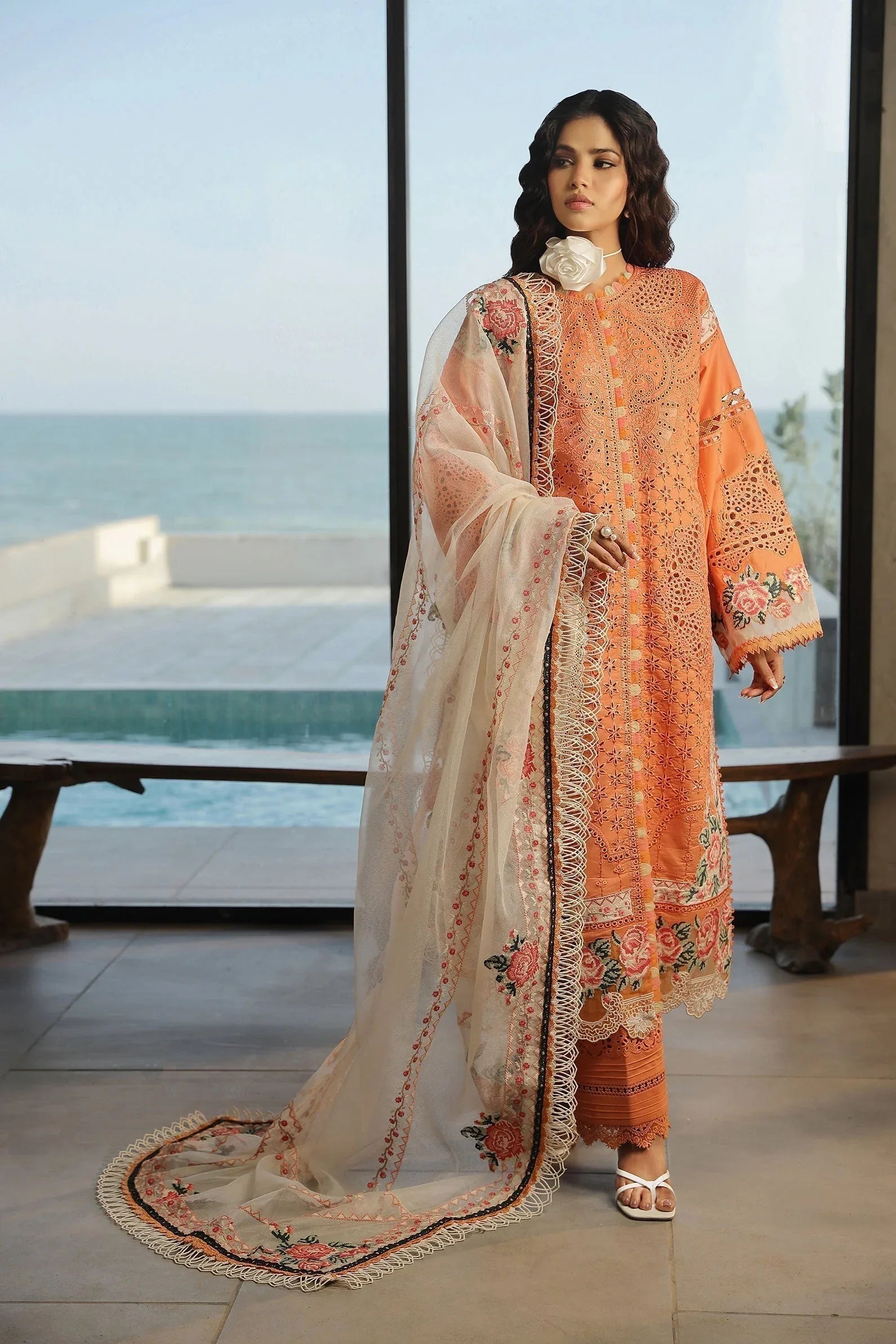 Maryam Hussain | Luxury Lawn 24 | XURI - Aqsa Fabrics