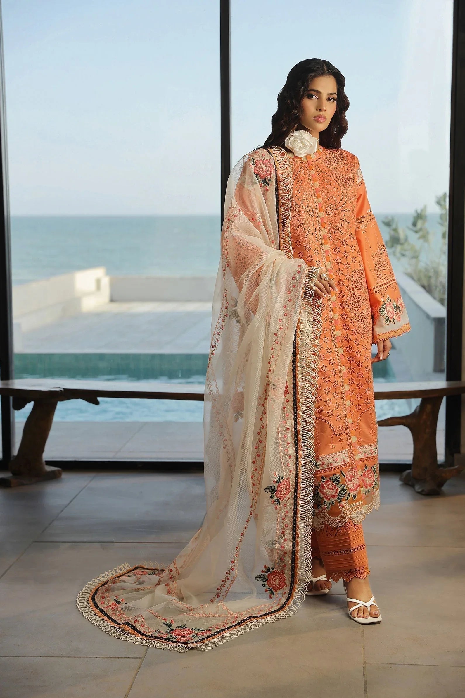 Maryam Hussain | Luxury Lawn 24 | XURI - Aqsa Fabrics