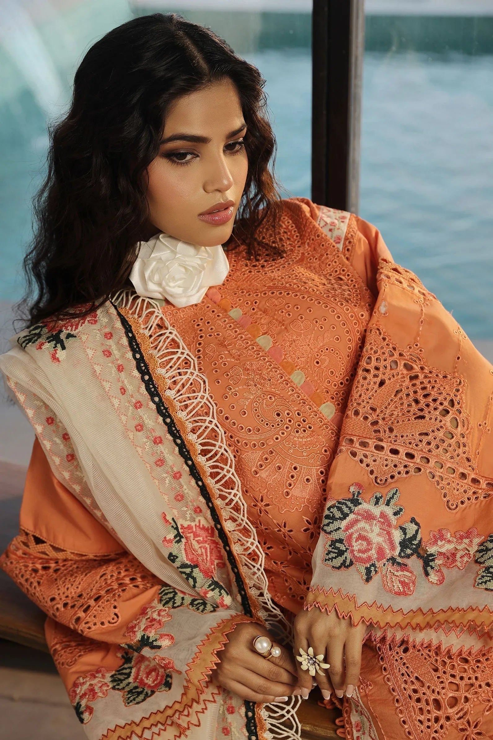 Maryam Hussain | Luxury Lawn 24 | XURI - Aqsa Fabrics