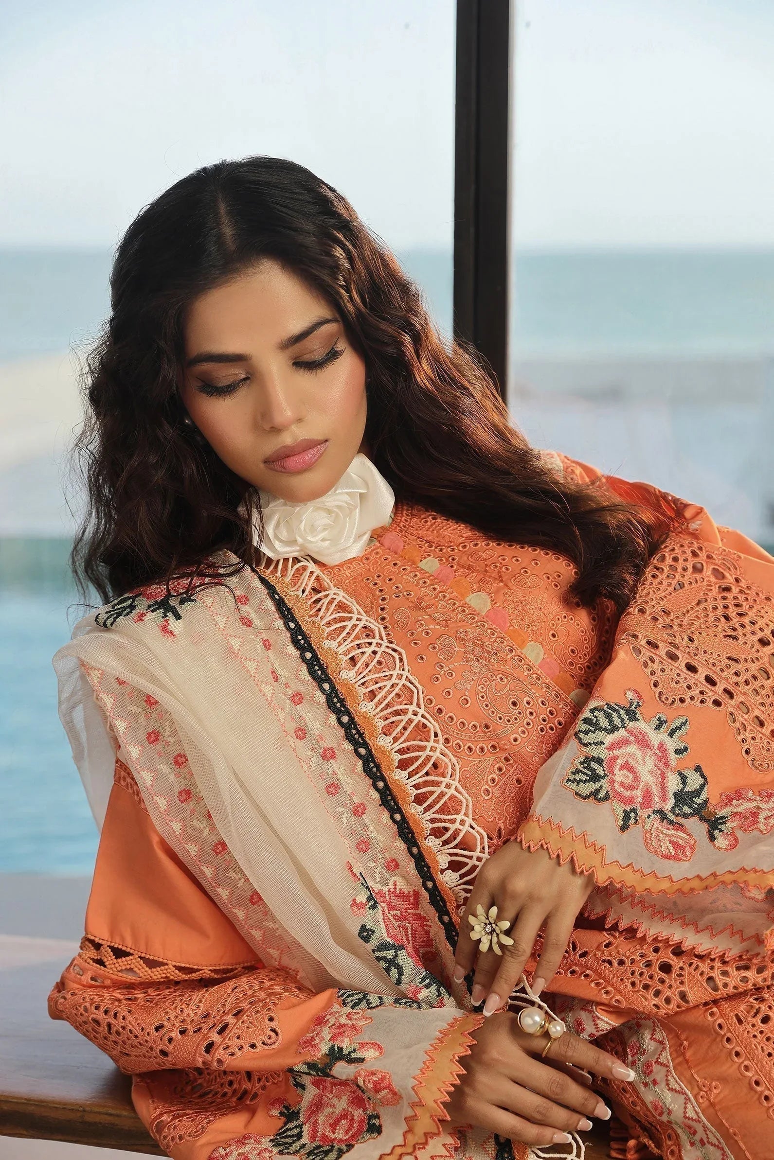 Maryam Hussain | Luxury Lawn 24 | XURI - Aqsa Fabrics
