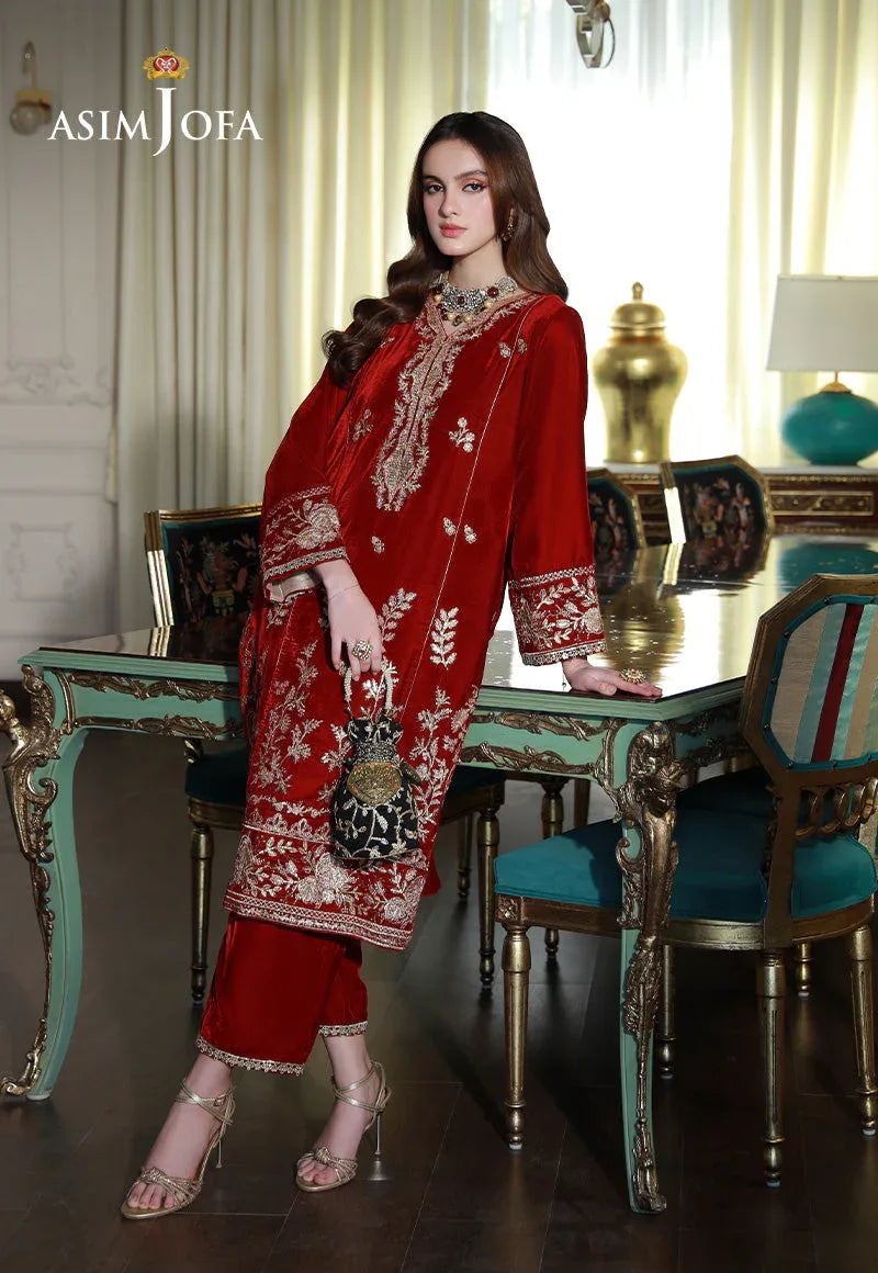Asim Jofa | Velvet Edit | AJVG-08 - Aqsa Fabrics