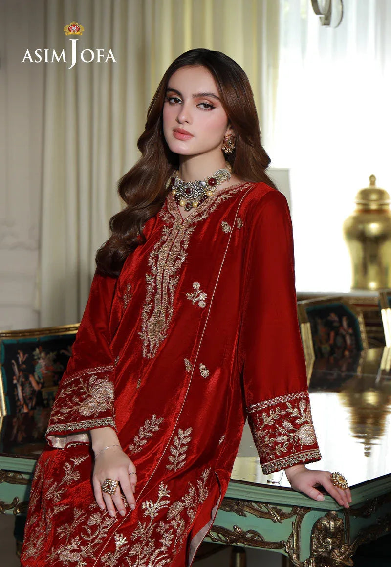 Asim Jofa | Velvet Edit | AJVG-08 - Aqsa Fabrics