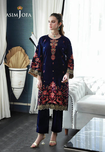 Asim Jofa | Velvet Edit | AJVG-03 - Aqsa Fabrics
