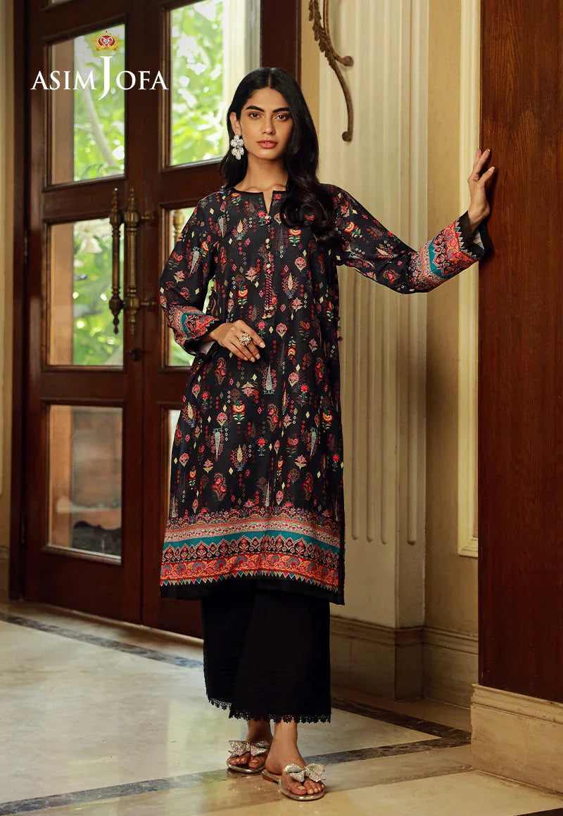 AJSS-02 PRINTED RAW SILK 1PC