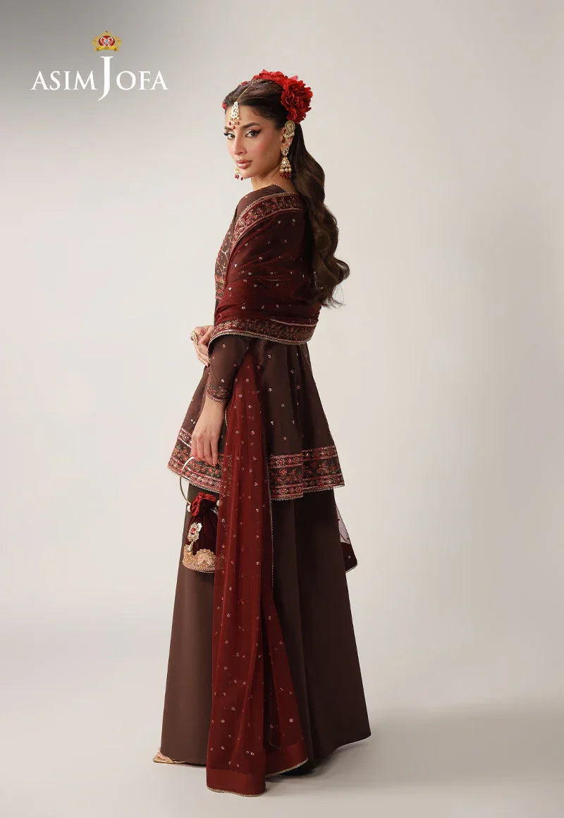 AJULO-07 Embroidered Silk Unstitched 3 Pcs