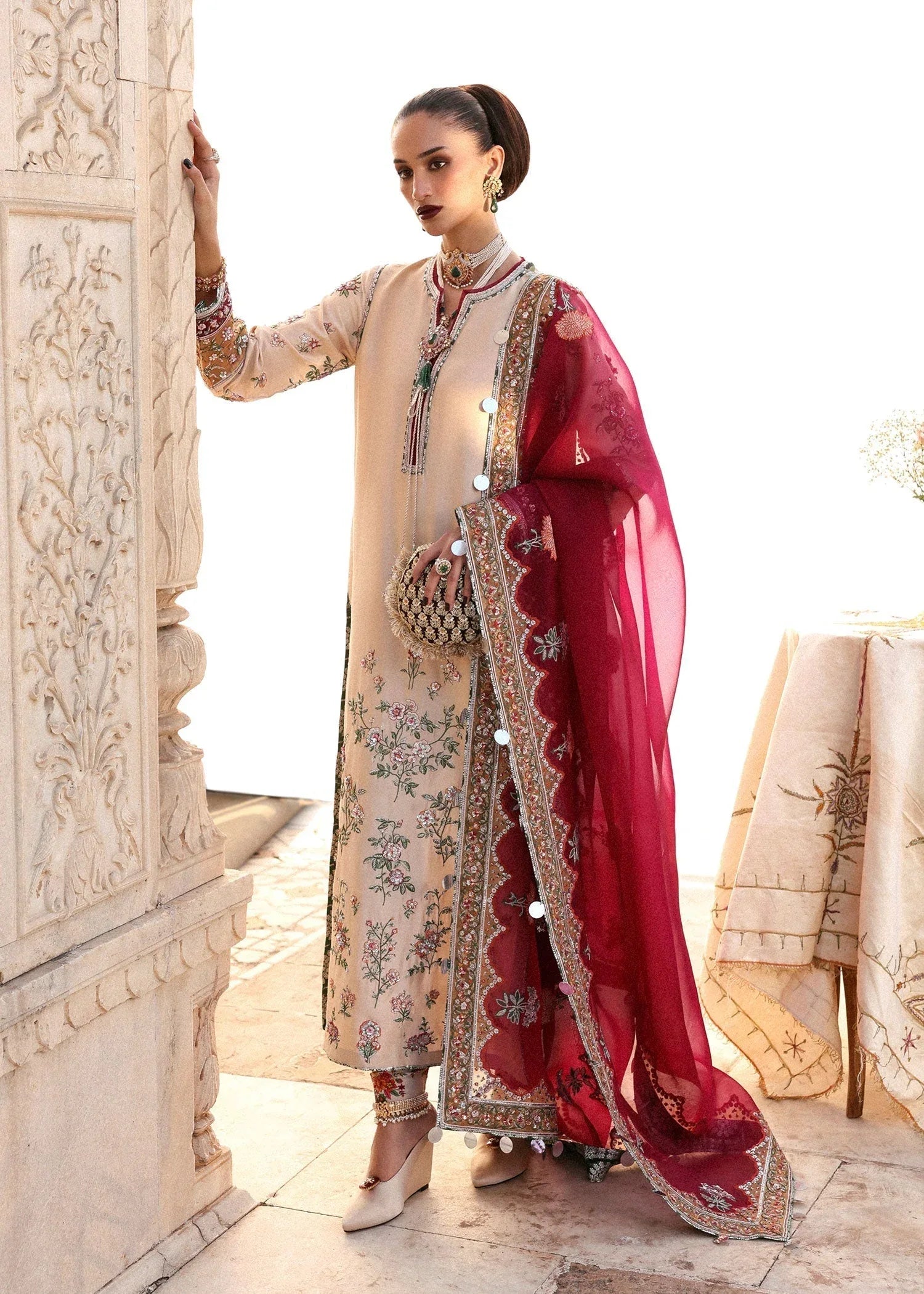 Hussain Rehar | Luxury Pret AW 25 | Florielle - Aqsa Fabrics