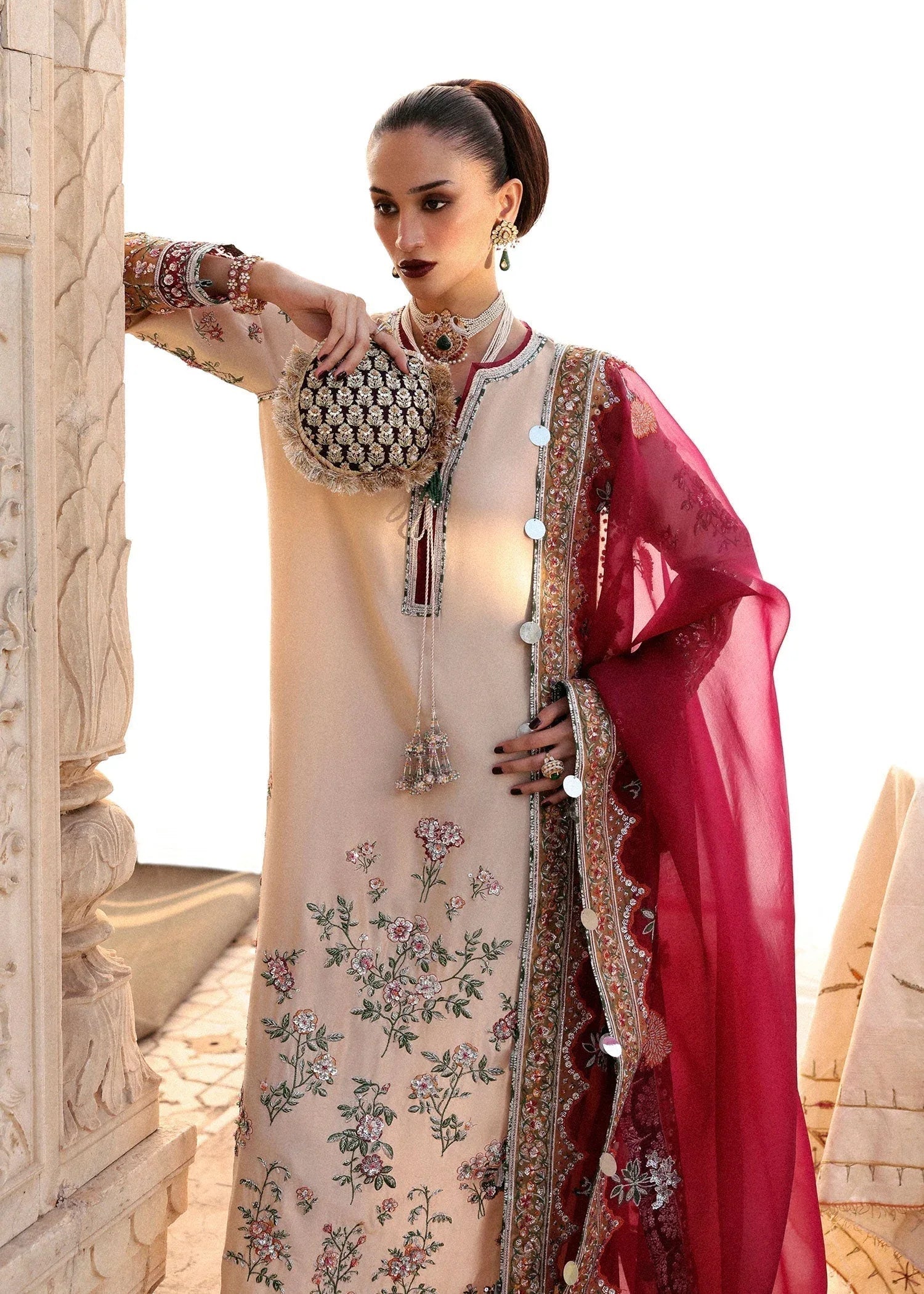 Hussain Rehar | Luxury Pret AW 25 | Florielle - Aqsa Fabrics