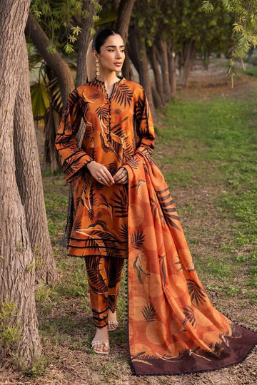 Alizeh | Sheen Lawn Prints 24 | MARIGOLD - Aqsa Fabrics