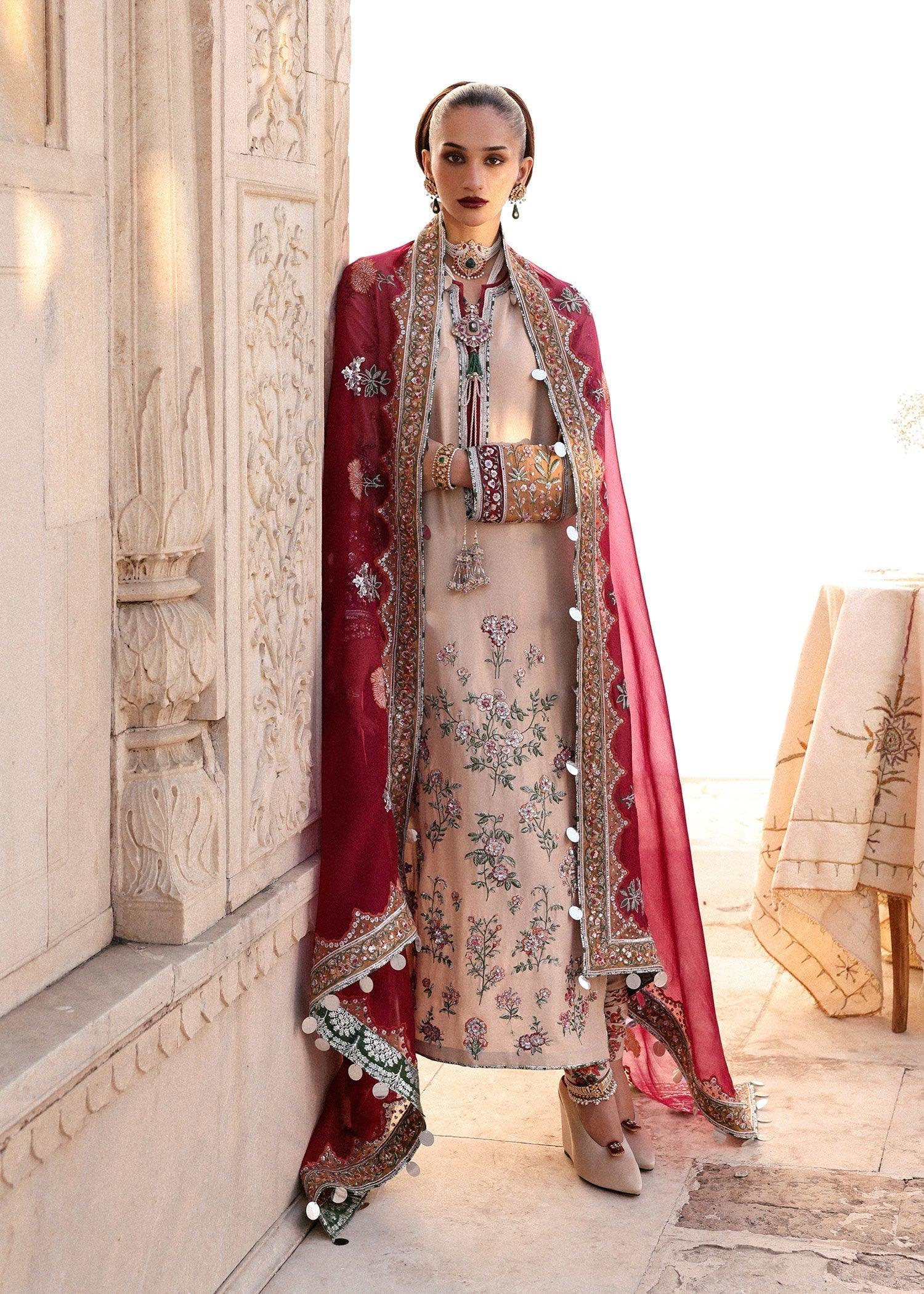 Hussain Rehar | Luxury Pret AW 25 | Florielle - Aqsa Fabrics