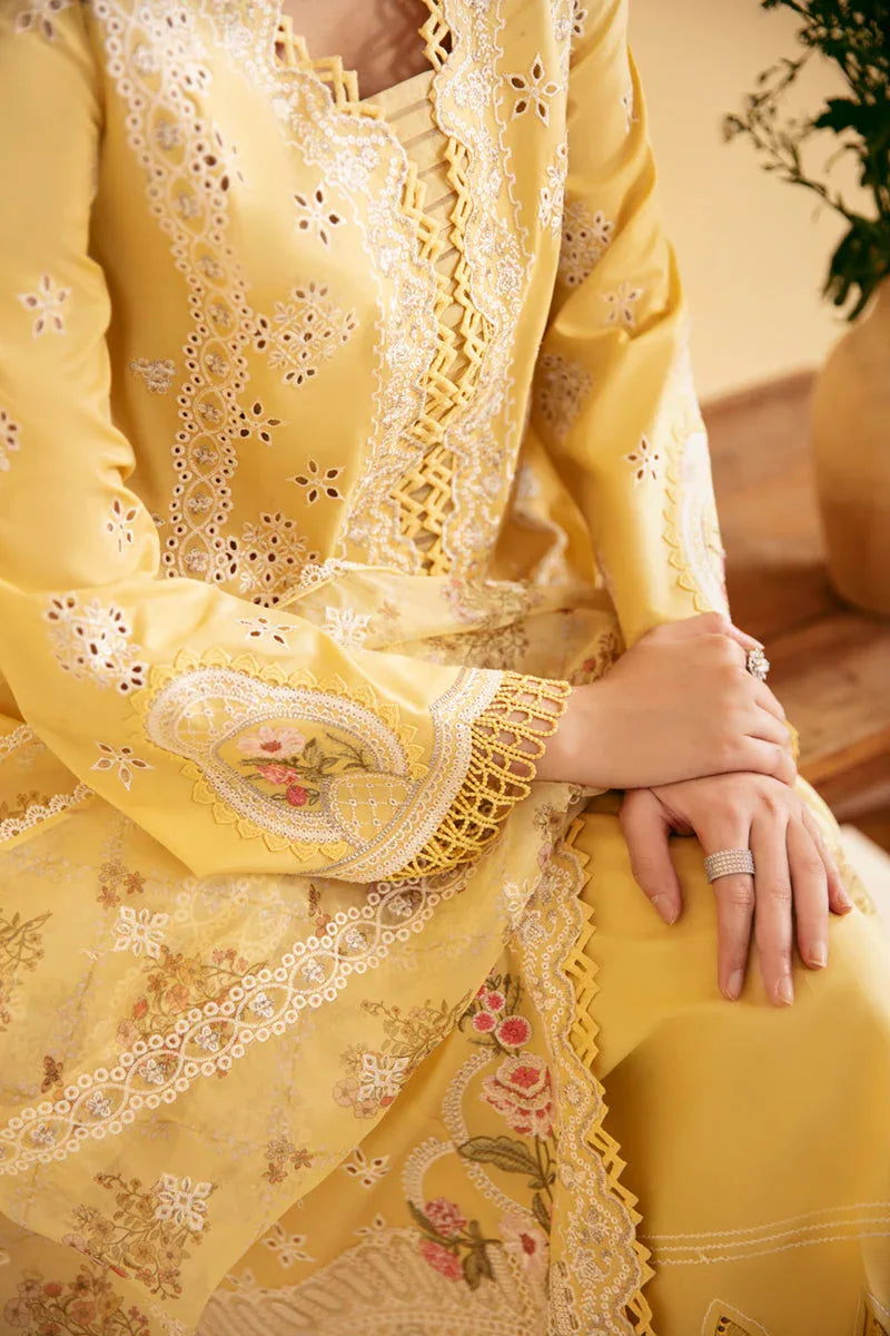 Qalamkar | Qlinekari Luxury Lawn | SQ-12 ZHAIN - Aqsa Fabrics