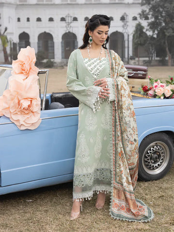 Faiza Faisal | Maya Luxury Lawn | Elena - Aqsa Fabrics
