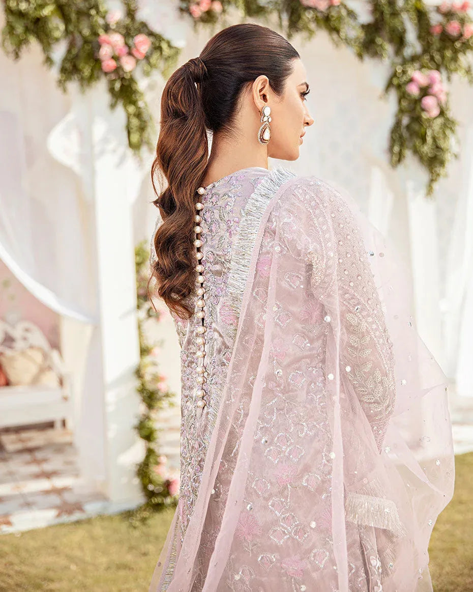 Gulaal | Wedding Formals | CLAIR EMBROIDERED NET 3-PIECE SUIT WS-05 - Aqsa Fabrics