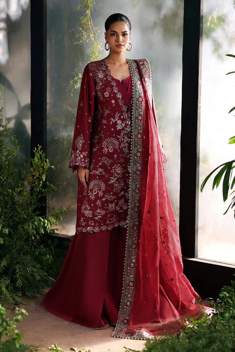 Afrozeh | La Fuschia 25 | Yalira - Aqsa Fabrics