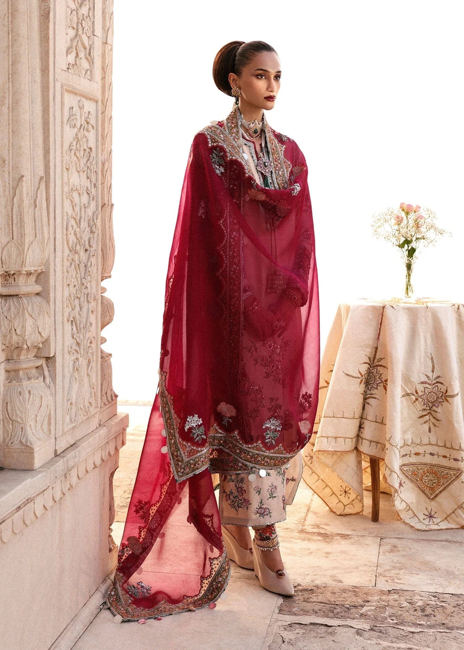Hussain Rehar | Luxury Pret AW 25 | Florielle - Aqsa Fabrics