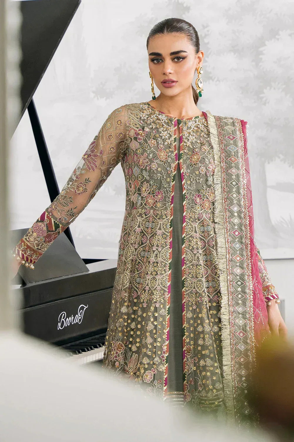 Baroque | Chantelle Embroidered Collection 2024 | CH12-02 - Aqsa Fabrics