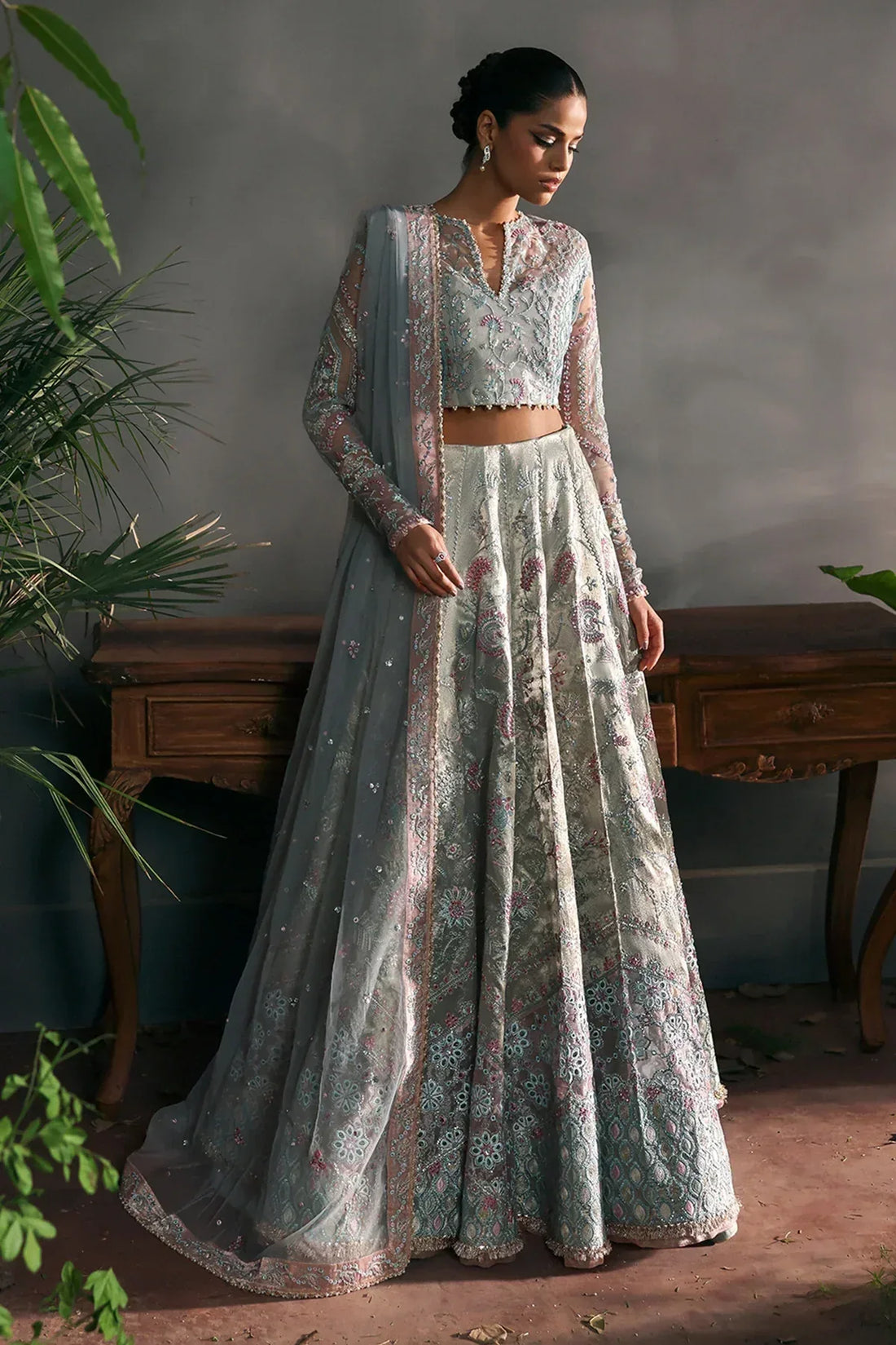 Afrozeh | La Fuchsia 25 | Elanora - Aqsa Fabrics