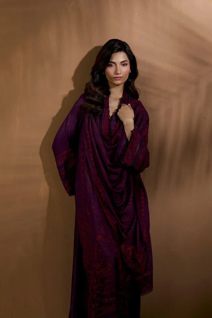 Sobia Nazir | Winter Shawl 25 | Design 2B - Aqsa Fabrics