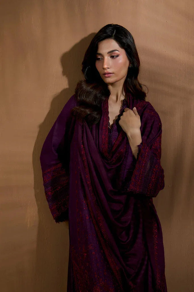 Sobia Nazir | Winter Shawl 25 | Design 2B - Aqsa Fabrics