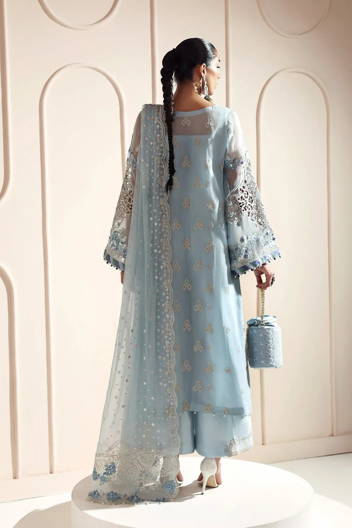 Alizeh | Aymal Luxury Bamber Chiffon | DHANAK - Aqsa Fabrics