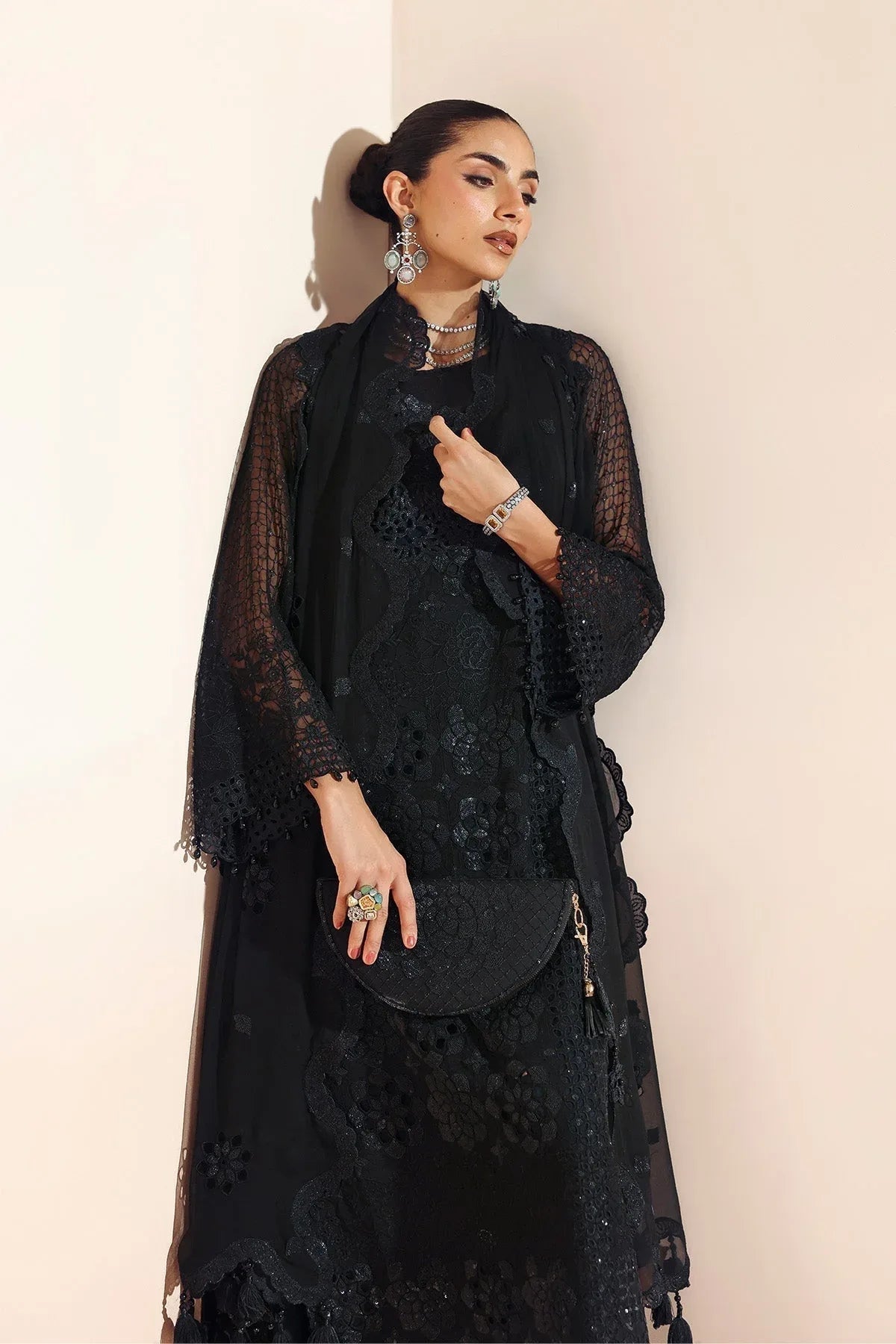 Alizeh | Aymal Luxury Bamber Chiffon | RIKA - Aqsa Fabrics