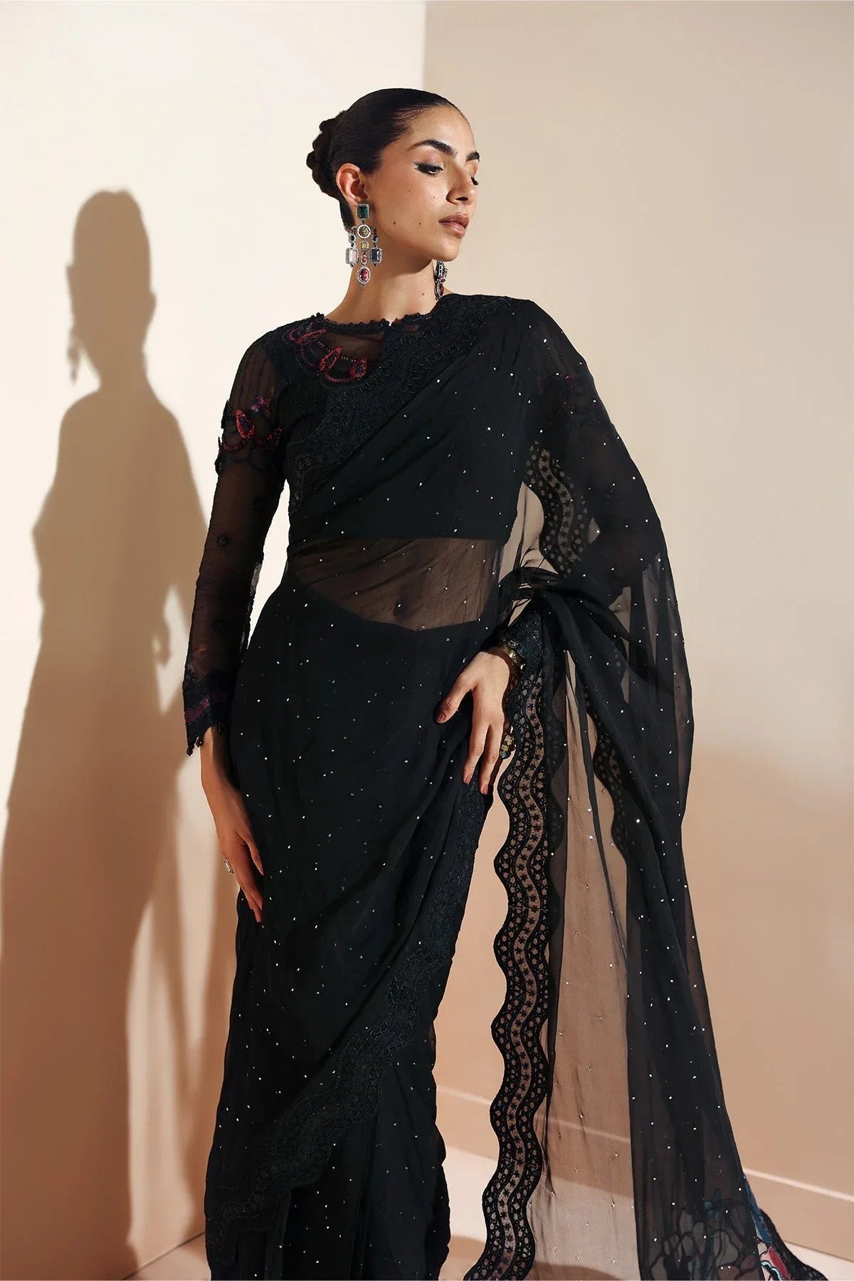 Alizeh | Aymal Luxury Bamber Chiffon | MEERAB - Aqsa Fabrics