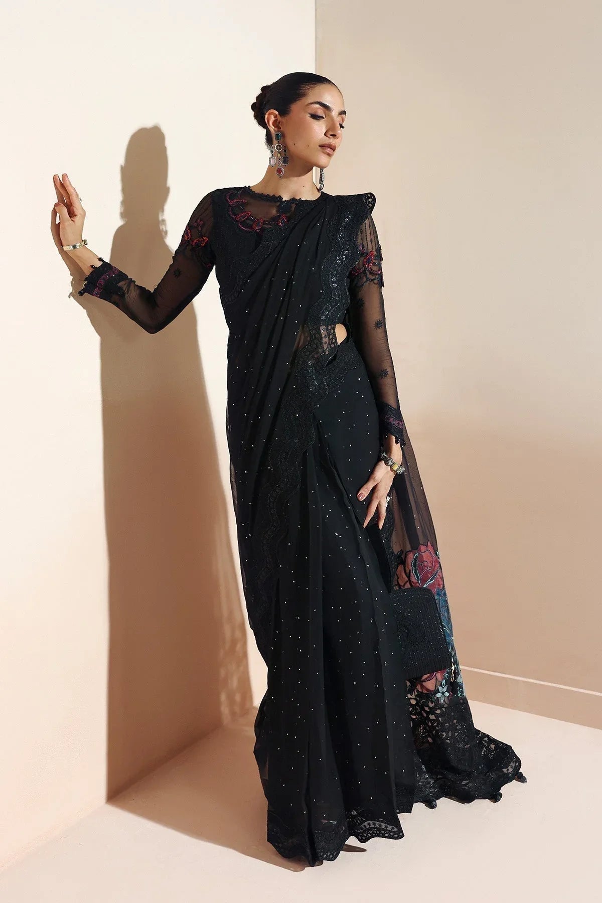 Alizeh | Aymal Luxury Bamber Chiffon | MEERAB - Aqsa Fabrics