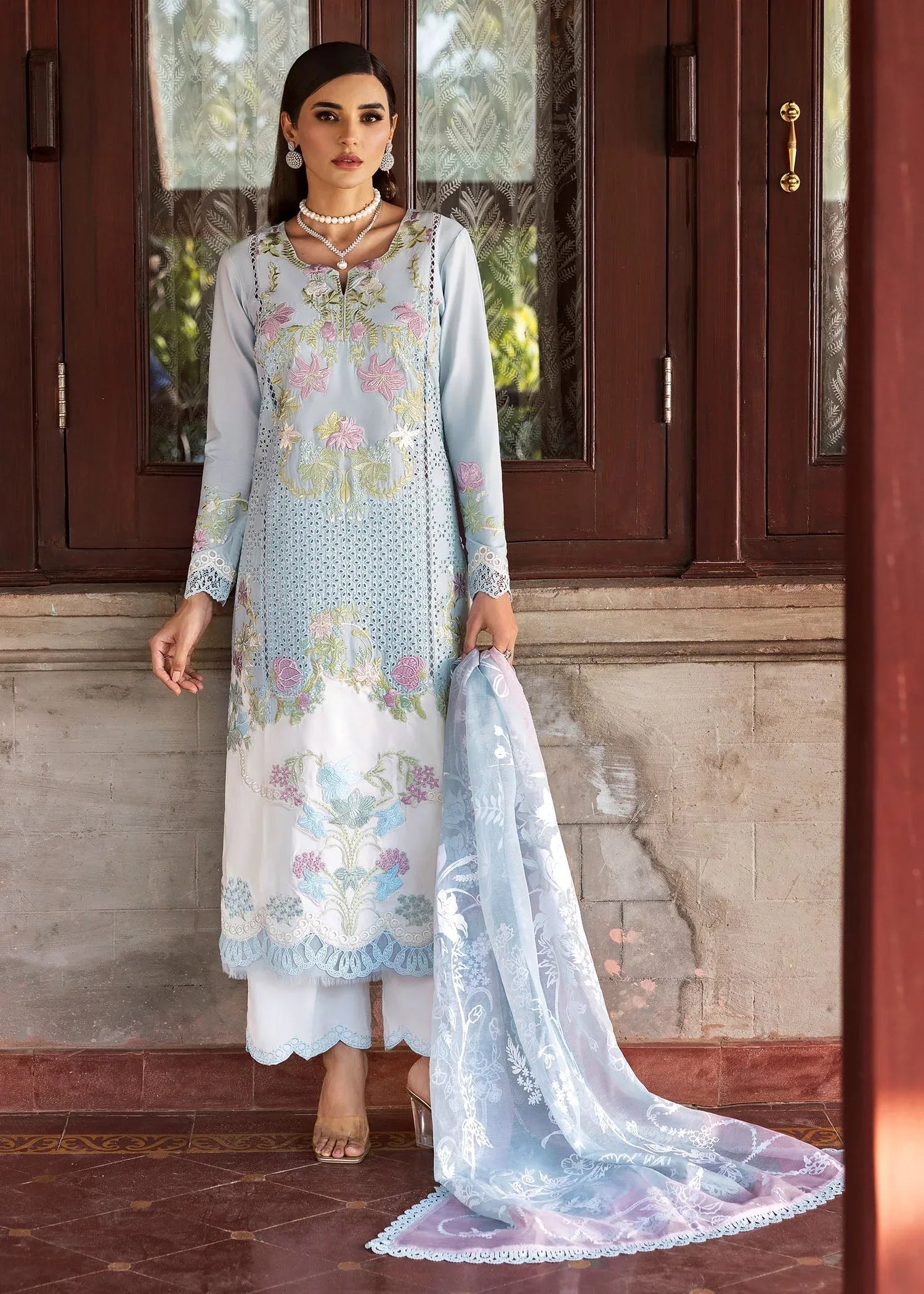 Saira Shakira | Bloom Lawn 25 | LOTUS REVERIE 4-B - Aqsa Fabrics