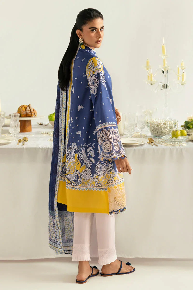 Qalamkar | Q Prints 2025 | PQ-02 HINA - Aqsa Fabrics