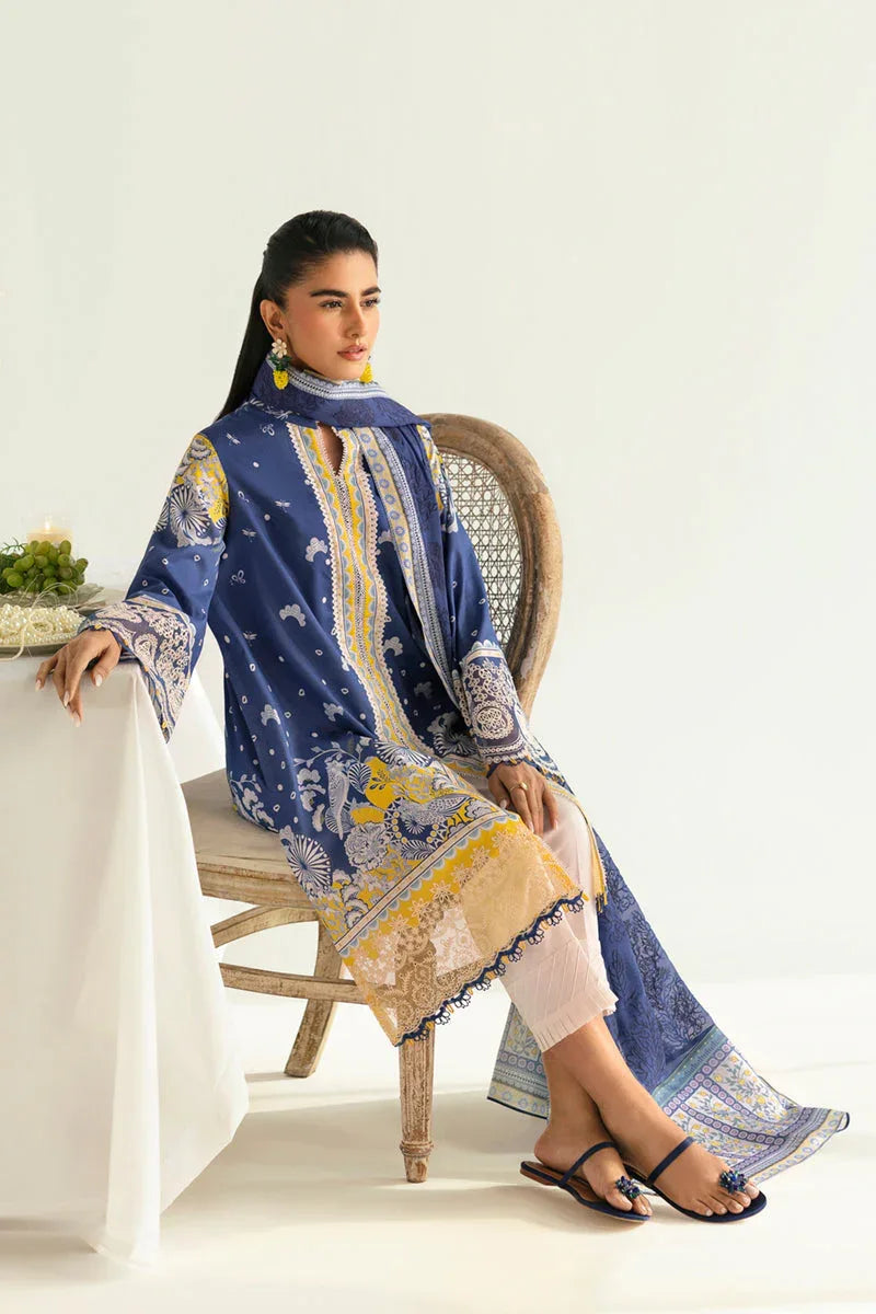 Qalamkar | Q Prints 2025 | PQ-02 HINA - Aqsa Fabrics